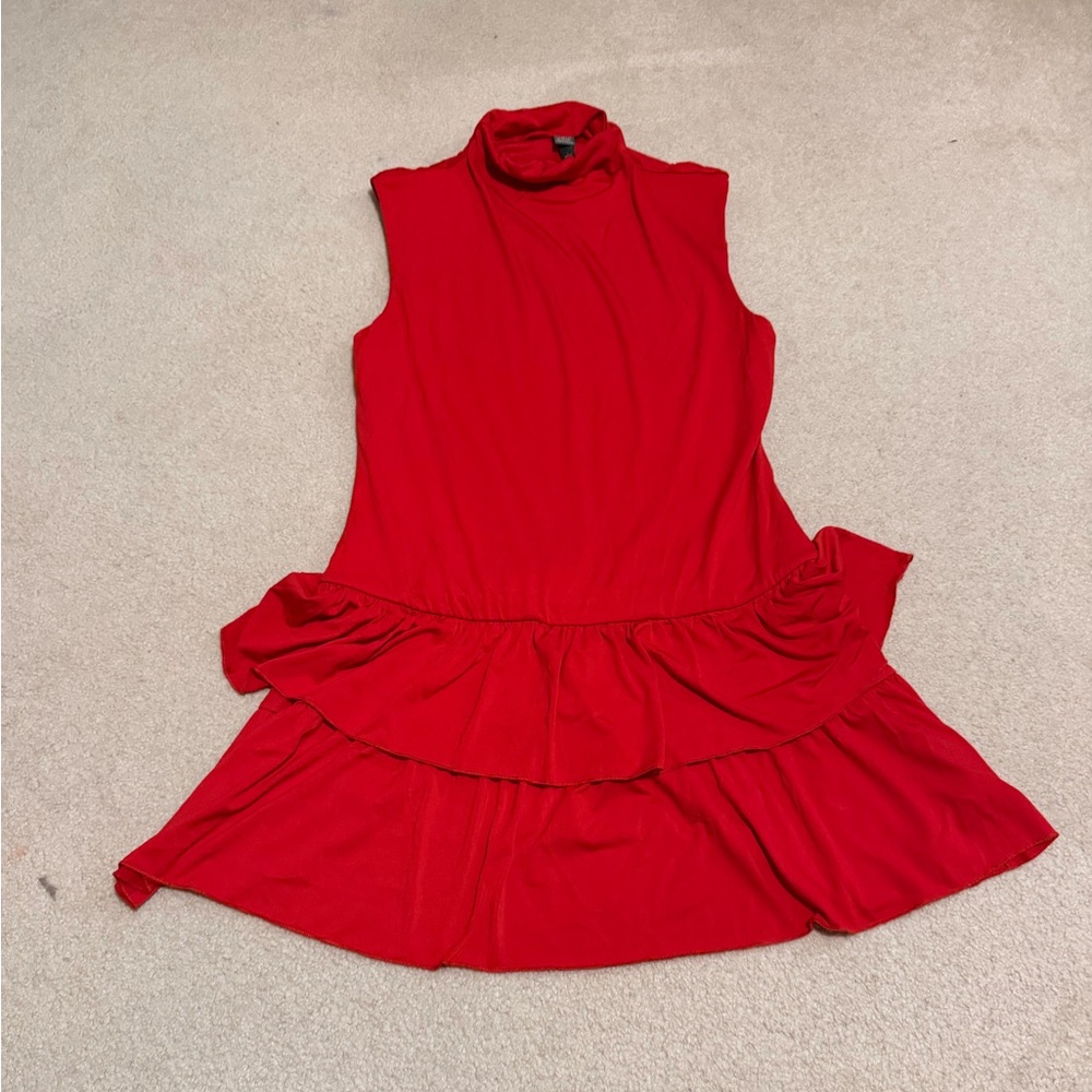 Wild Fable Red Ruffle Mini Dress - Picture 3 of 4